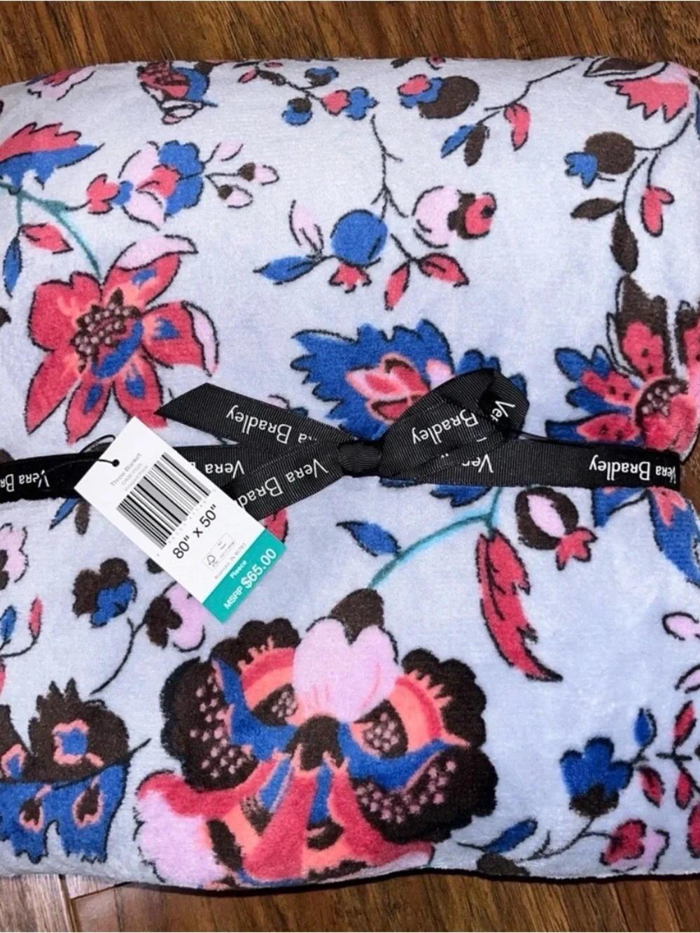 SEALED Vera Bradley Plush Throw Blanket (80